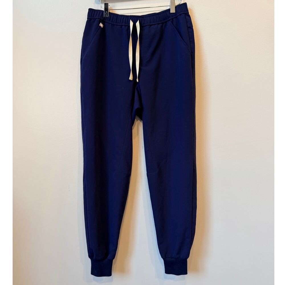 FIGS Technical Collection Navy Blue Jogger Scrub Pants Size M Drawstring Active